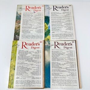 Reader’s Digest Vintage Magazines 1969 Set of 4